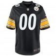 Men's Pittsburgh Steelers Nike Black Customized Game Jersey