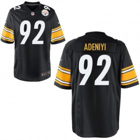 Men's Pittsburgh Steelers Nike Black Game Jersey ADENIYI#92