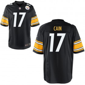 Men's Pittsburgh Steelers Nike Black Game Jersey CAIN#17