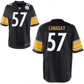 Men's Pittsburgh Steelers Nike Black Game Jersey CANADAY#57