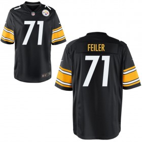 Men's Pittsburgh Steelers Nike Black Game Jersey FEILER#71