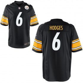 Men's Pittsburgh Steelers Nike Black Game Jersey HODGES#6