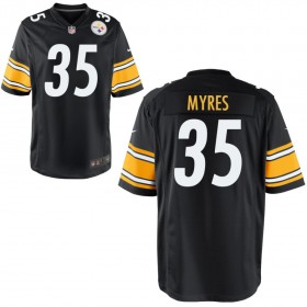Men's Pittsburgh Steelers Nike Black Game Jersey MYRES#35
