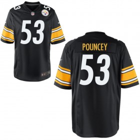 Men's Pittsburgh Steelers Nike Black Game Jersey POUNCEY#53
