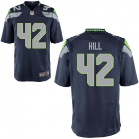 Men's Seattle Seahawks Nike College Navy Game Jersey HILL#42