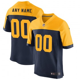 Men's Green Bay Packers Nike Navy Blue Elite Custom Alternate Jersey