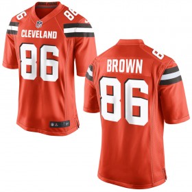 Nike Cleveland Browns Mens Orange Game Jersey BROWN#86