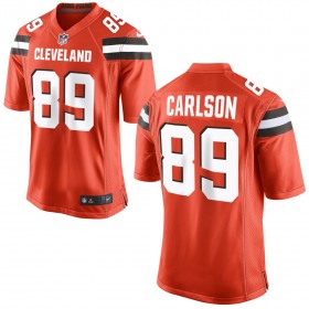 Nike Cleveland Browns Mens Orange Game Jersey CARLSON#89