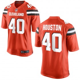 Nike Cleveland Browns Mens Orange Game Jersey HOUSTON#40