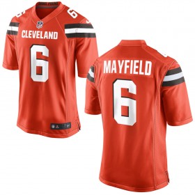 Nike Cleveland Browns Mens Orange Game Jersey MAYFIELD#6