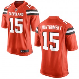 Nike Cleveland Browns Mens Orange Game Jersey MONTGOMERY#15