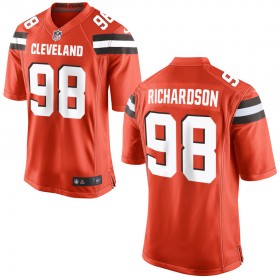 Nike Cleveland Browns Mens Orange Game Jersey RICHARDSON#98