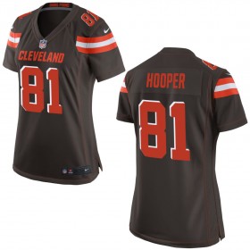 Women's Cleveland Browns Nike Brown Game Jersey HOOPER#81