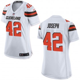 Nike Cleveland Browns Womens White Game Jersey JOSEPH#42