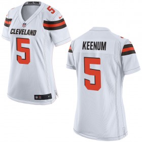 Nike Cleveland Browns Womens White Game Jersey KEENUM#5