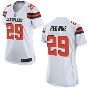 Nike Cleveland Browns Womens White Game Jersey REDWINE#29