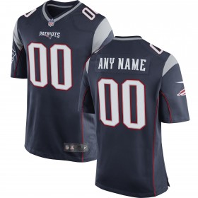 Men's New England Patriots Nike Navy Custom Game Jersey
