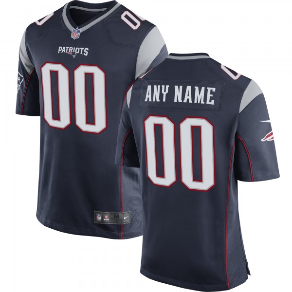 نسخ توقيع Men's New England Patriots Nike Navy Custom Game Jersey نسخ توقيع
