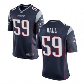 Men's New England Patriots Nike Navy Game Jersey HALL#59