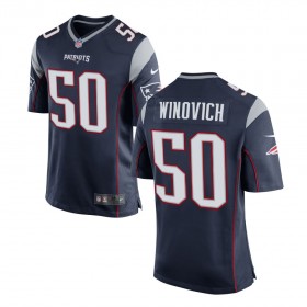 Men's New England Patriots Nike Navy Game Jersey WINOVICH#50