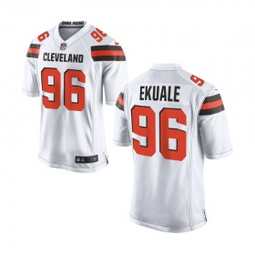Nike Cleveland Browns Youth White Game Jersey EKUALE#96