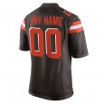 Youth Cleveland Browns Nike Brown Custom Game Jersey