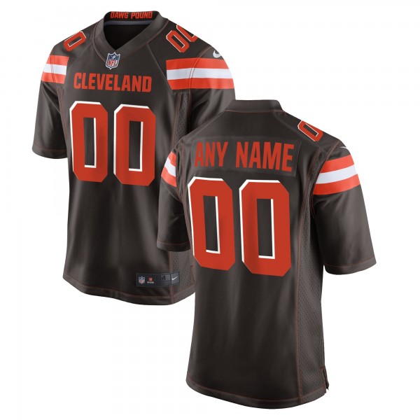 جيفيول Youth Cleveland Browns Nike Brown Customized 2015 Game Jersey طاولة مرايا