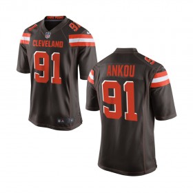 Youth Cleveland Browns Nike Brown Game Jersey ANKOU#91