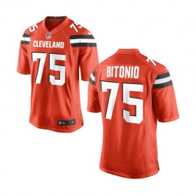 Nike Cleveland Browns Youth Orange Game Jersey BITONIO#75