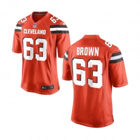 Nike Cleveland Browns Youth Orange Game Jersey BROWN#63
