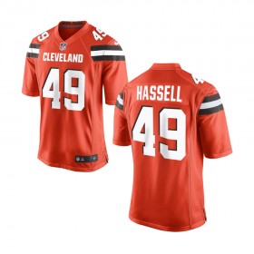 Nike Cleveland Browns Youth Orange Game Jersey HASSELL#49
