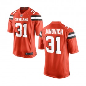 Nike Cleveland Browns Youth Orange Game Jersey JANOVICH#31
