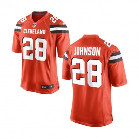 Nike Cleveland Browns Youth Orange Game Jersey JOHNSON#28