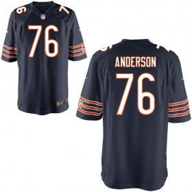 Men's Chicago Bears Nike Navy Game Jersey ANDERSON#76