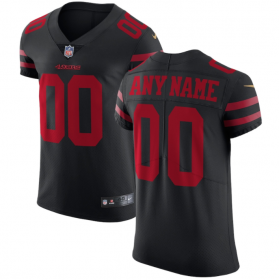 Men's San Francisco 49ers Black Vapor Untouchable Custom Elite Jersey